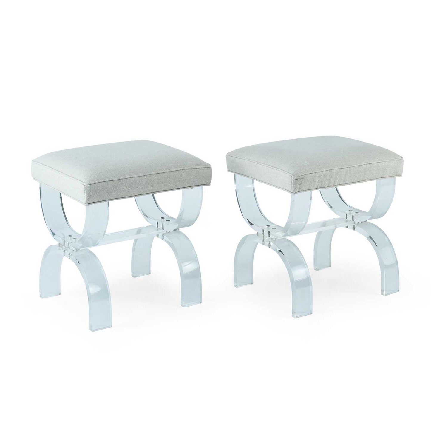 Pair of Vintage Lucite Stools