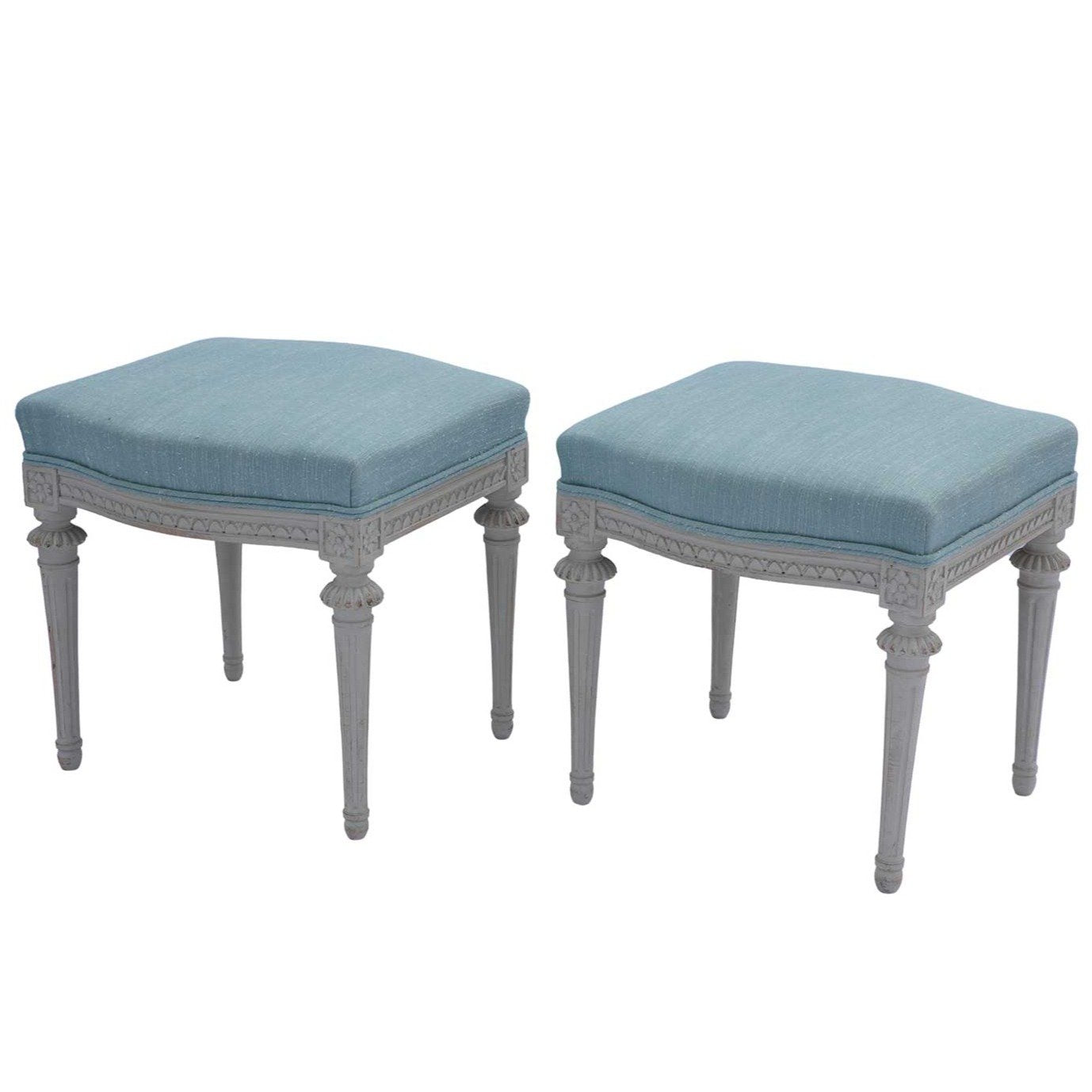 Pair of Gustavian Tabourets