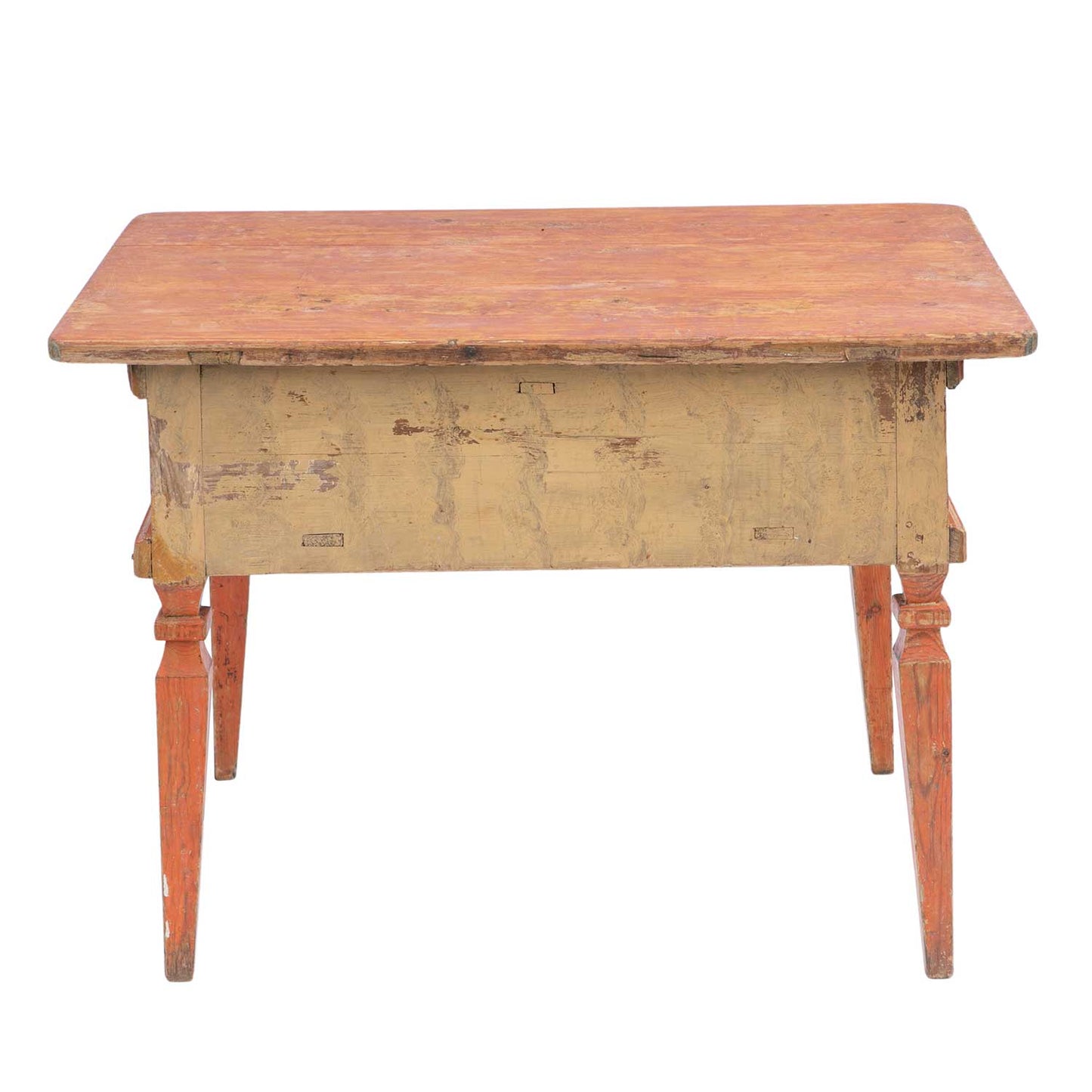 Rococo Table with Red Paint