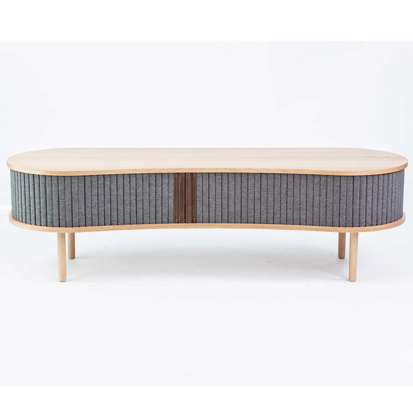 Audacious TV Bench - Oak Finish