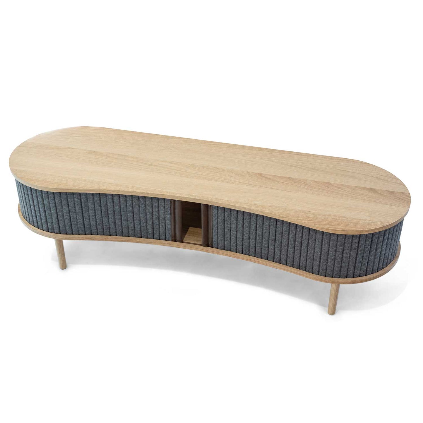 Audacious TV Bench - Oak Finish