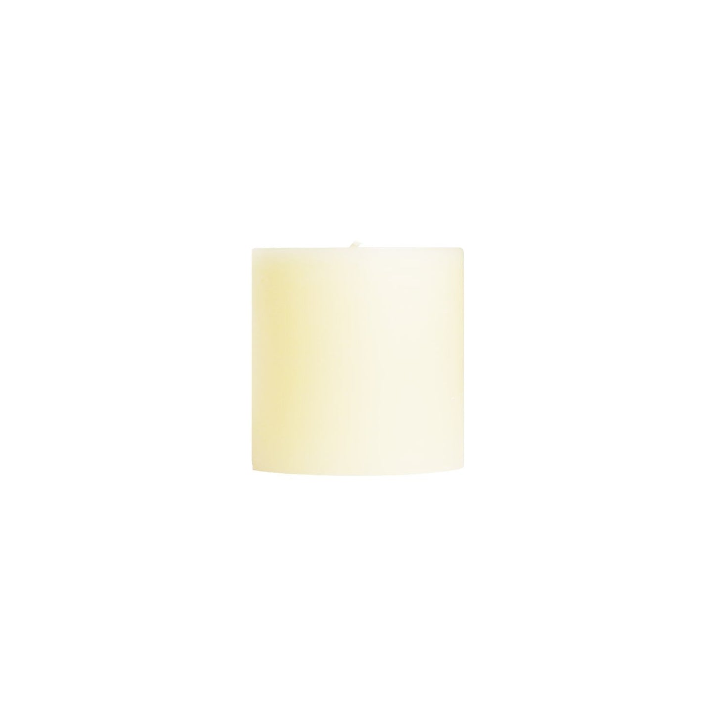 3" X 3" Unscented Pillar Candles Shell White Eleish Van Breems Home