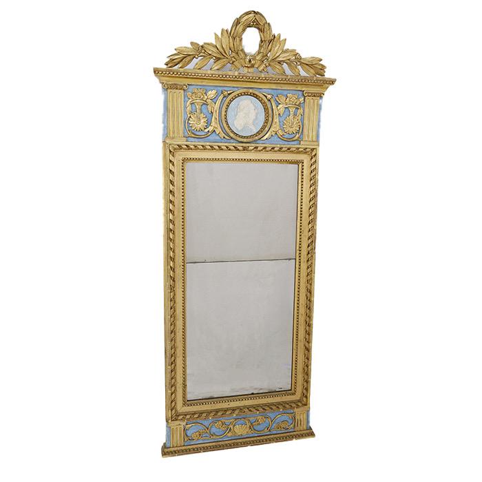Swedish Gustavian Pier Mirror, circa 1790