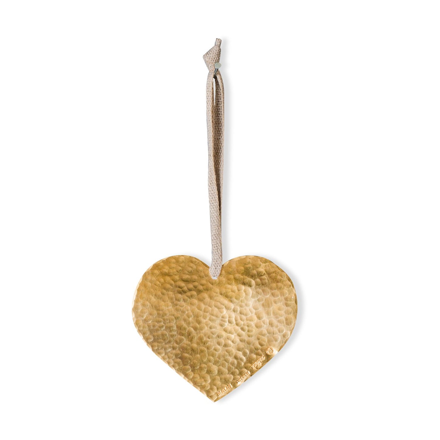 Swedish Brass Heart Ornament