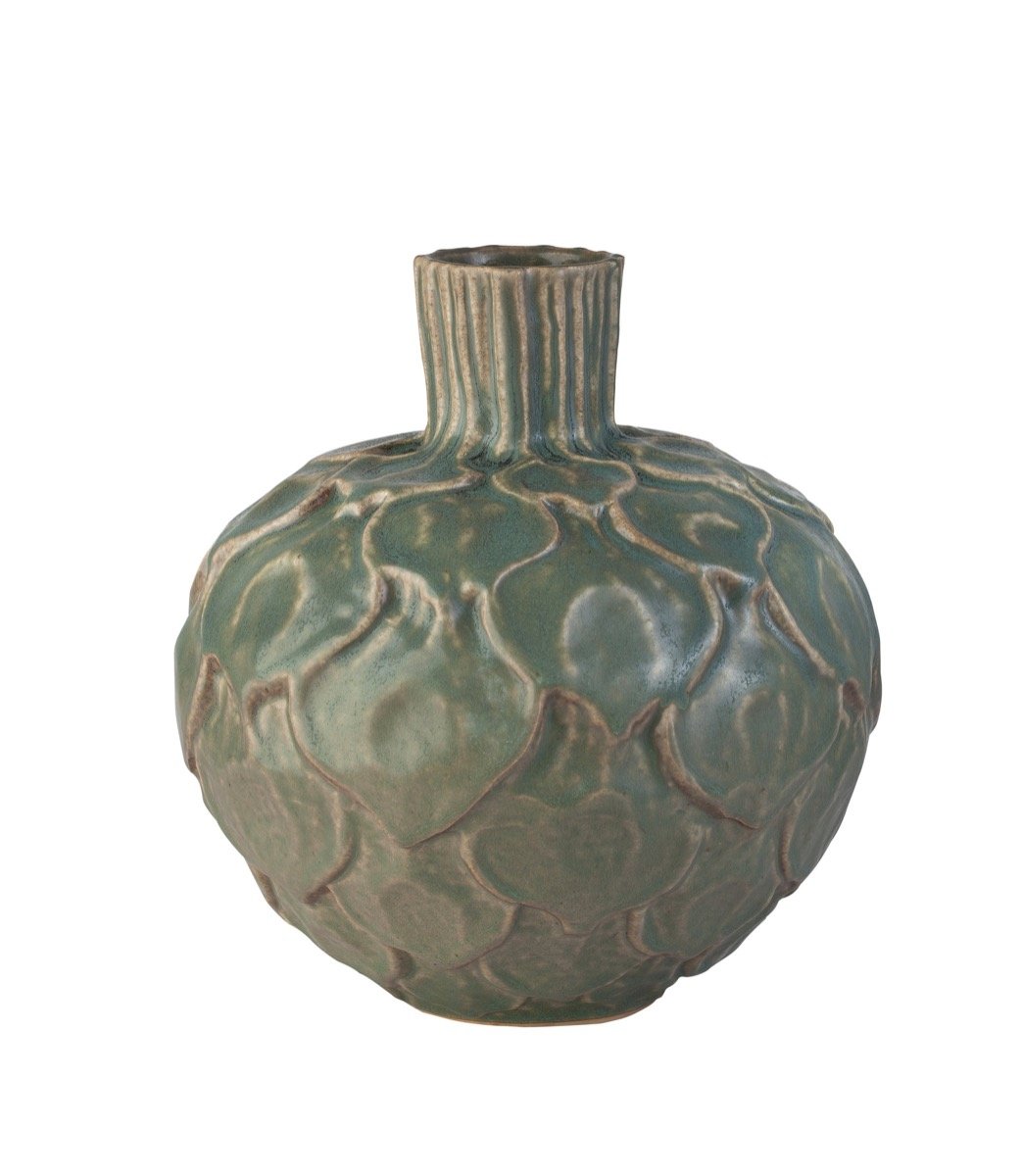 Artichoke Clay Vase Small