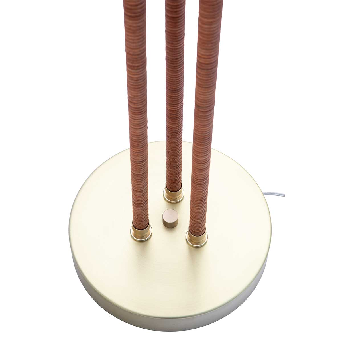 Trident Floor Lamp Brushed Brass