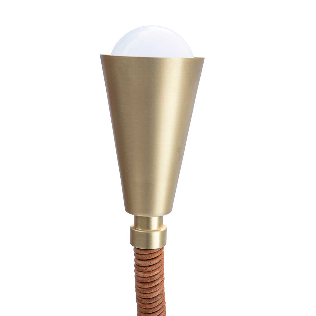 Trident Floor Lamp Brushed Brass