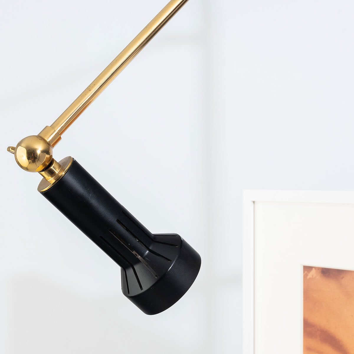 Arredoluce Brass, Adjustable Easel Lamp Eleish Van Breems Home