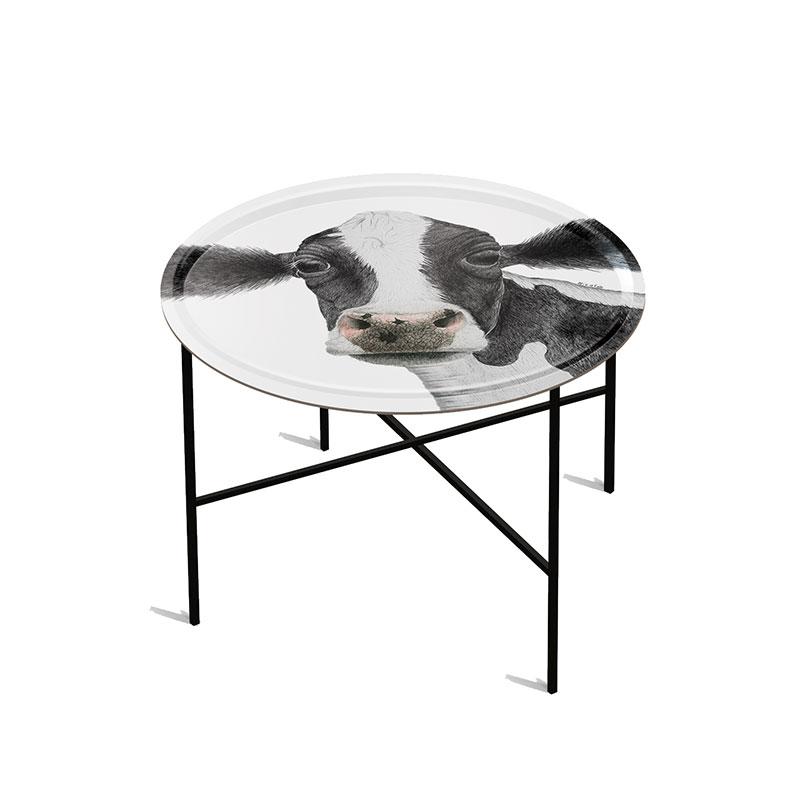 Charlotte Nicolin Round Tray Table 24" Rosa Eleish Van Breems Home