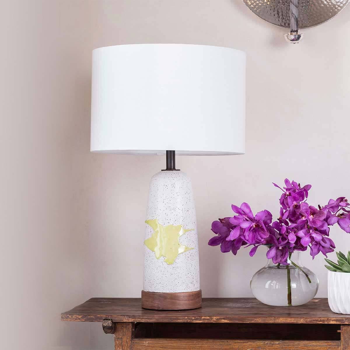 Citrus Green "Splat" Table Lamp Eleish Van Breems Home