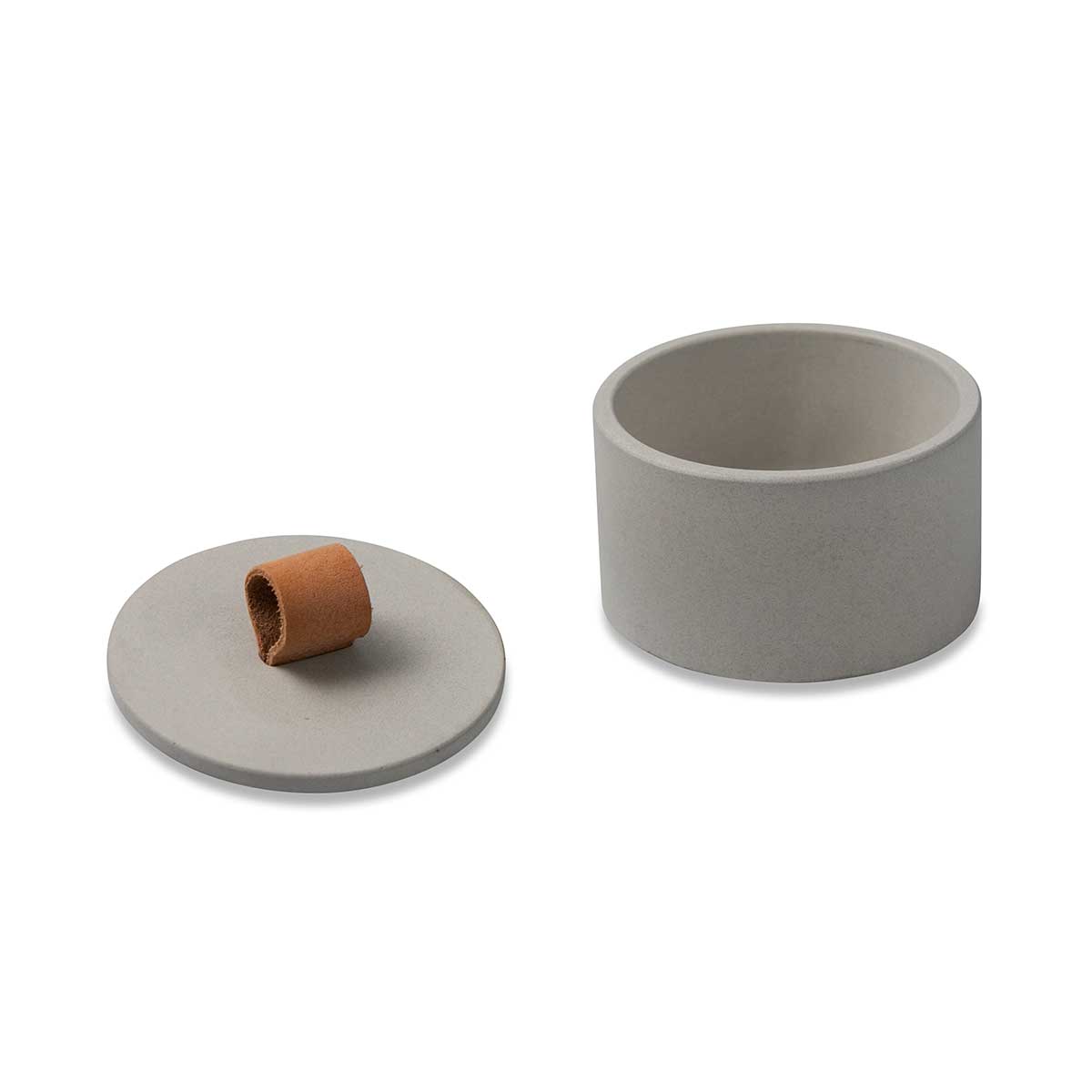 Concrete Small Leather Loop Box Eleish Van Breems Home