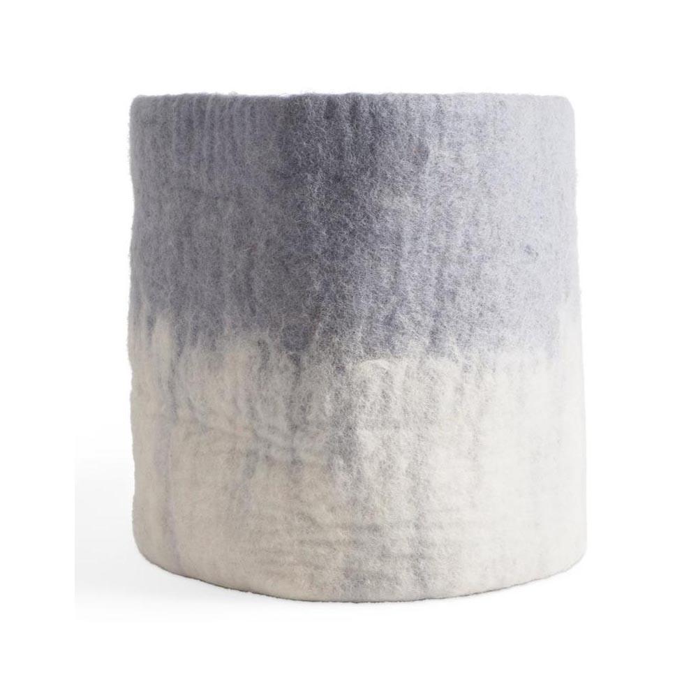 Extra Large Wool Flower Pot Concrete Eleish Van Breems Home