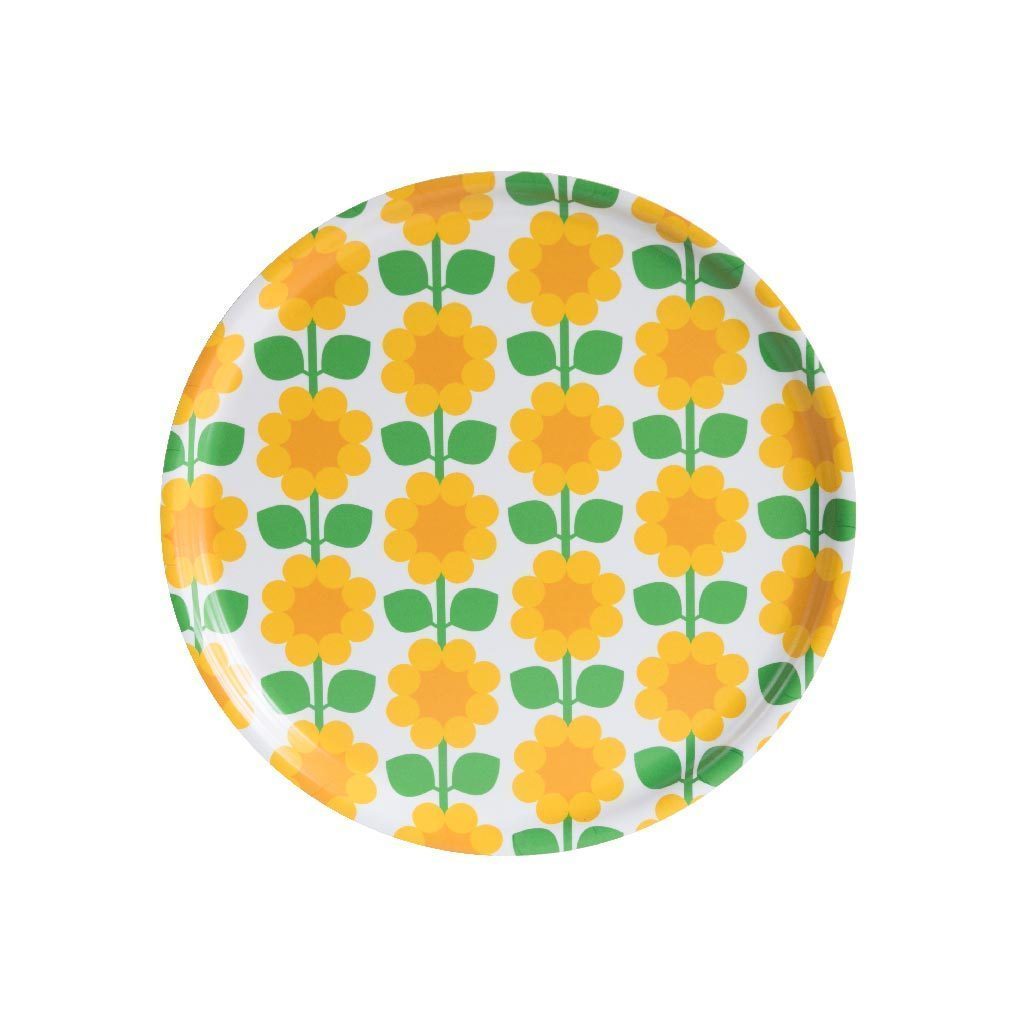 Floral Round Tray Cloudberry Eleish Van Breems Home