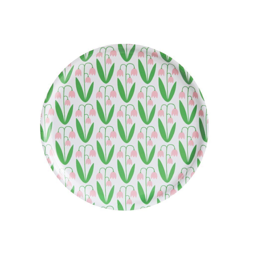Floral Round Tray Linnea Eleish Van Breems Home