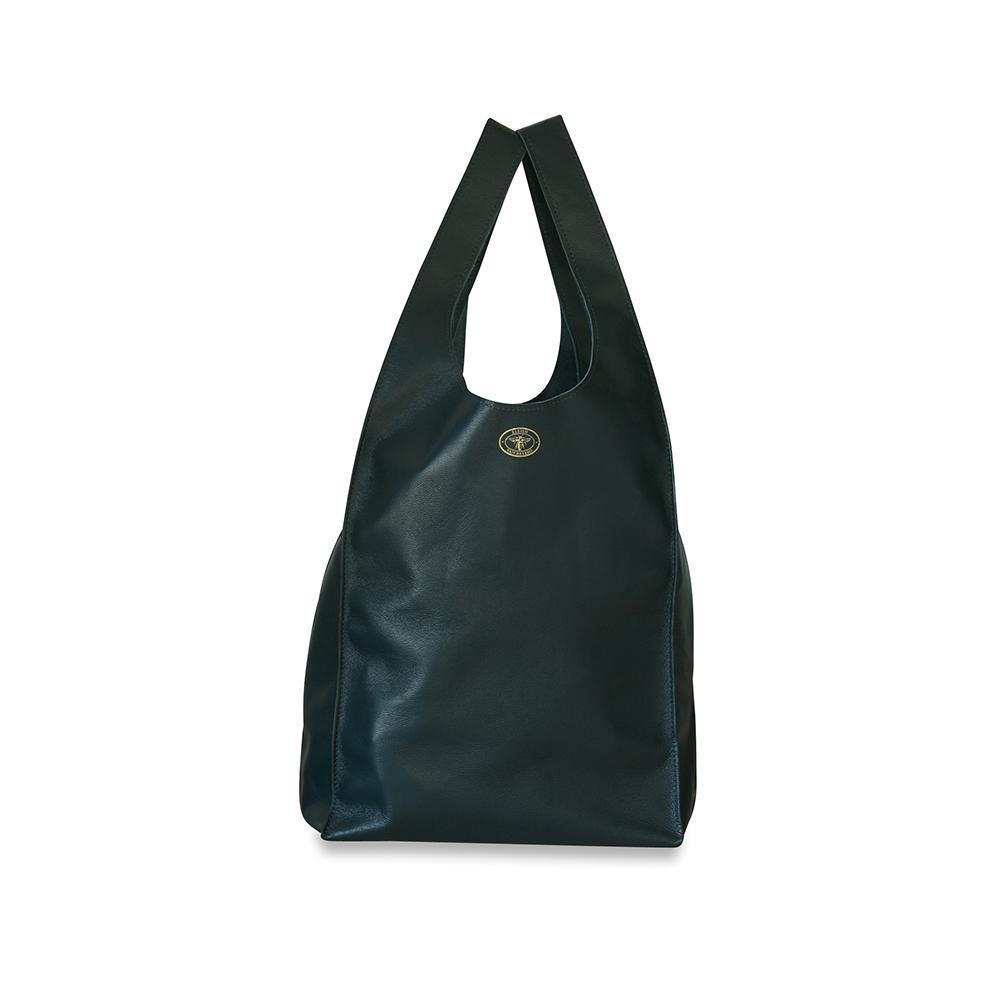 Gigi Leather Tote Bag Charcoal Eleish Van Breems Home