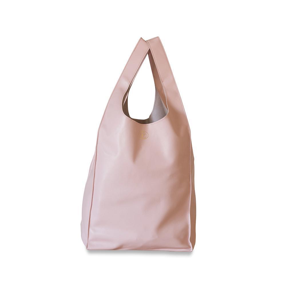Gigi Leather Tote Bag Pink Eleish Van Breems Home
