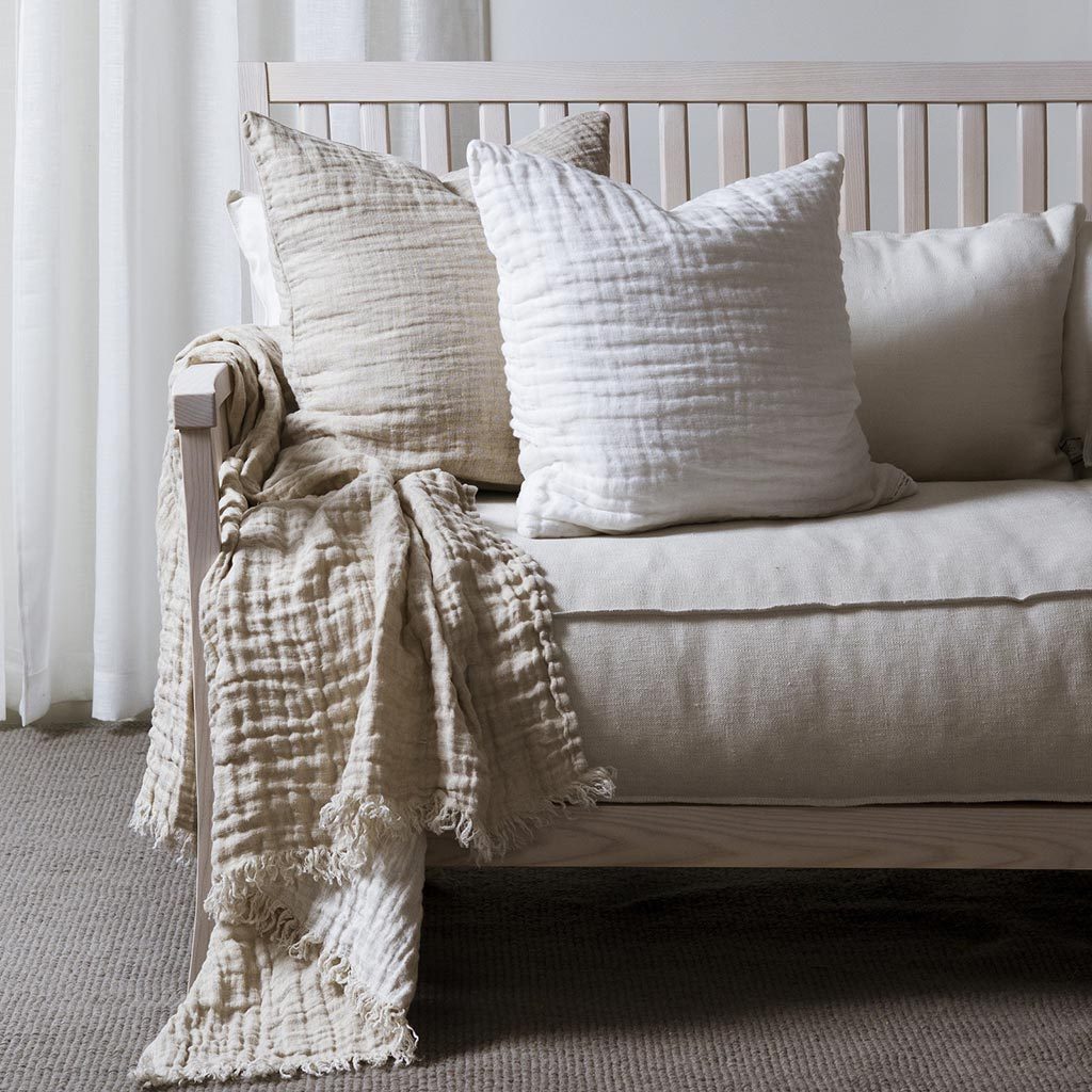 Hannelin Linen Throw Eleish Van Breems Home