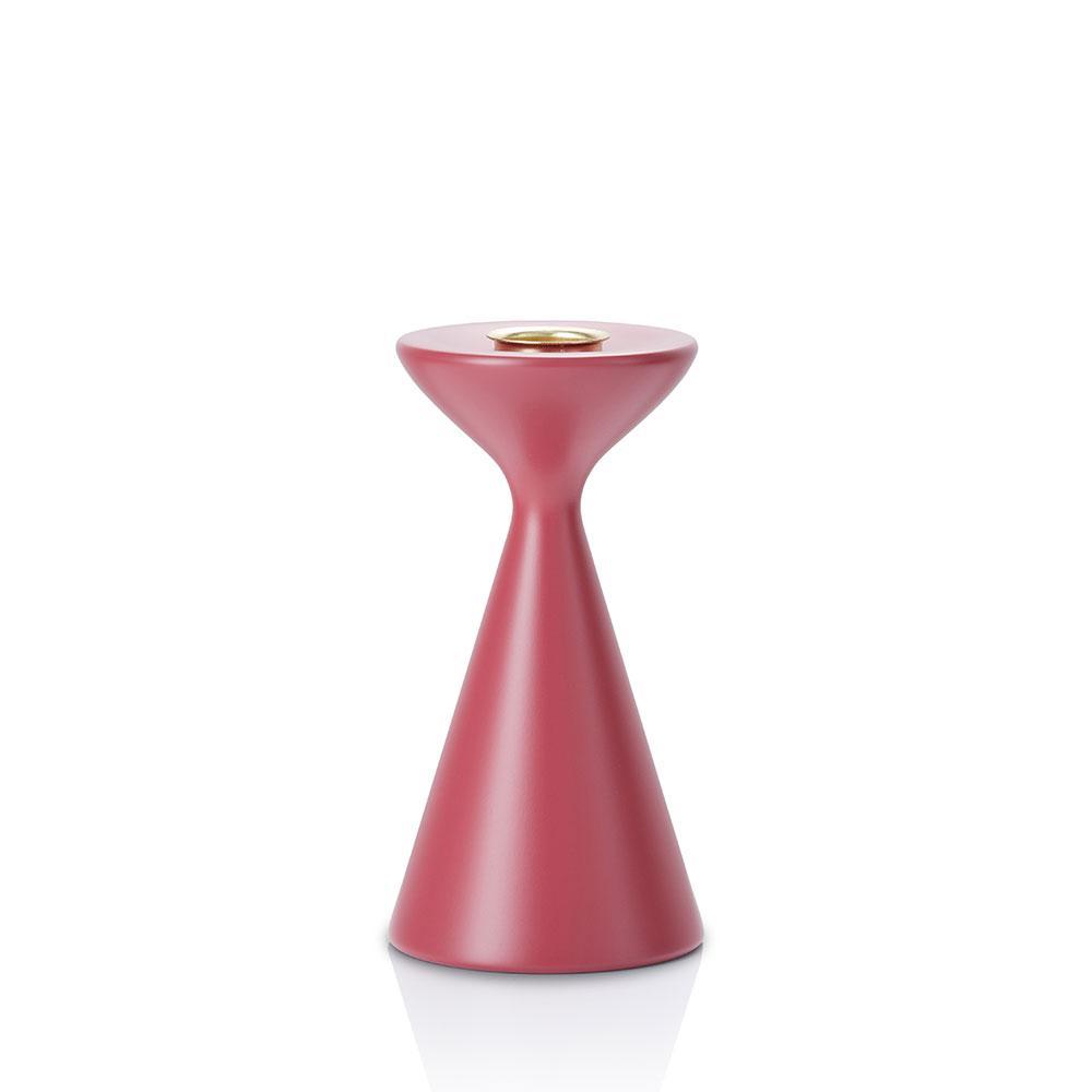 Inga Candlestick Small Burgundy Pink Eleish Van Breems Home