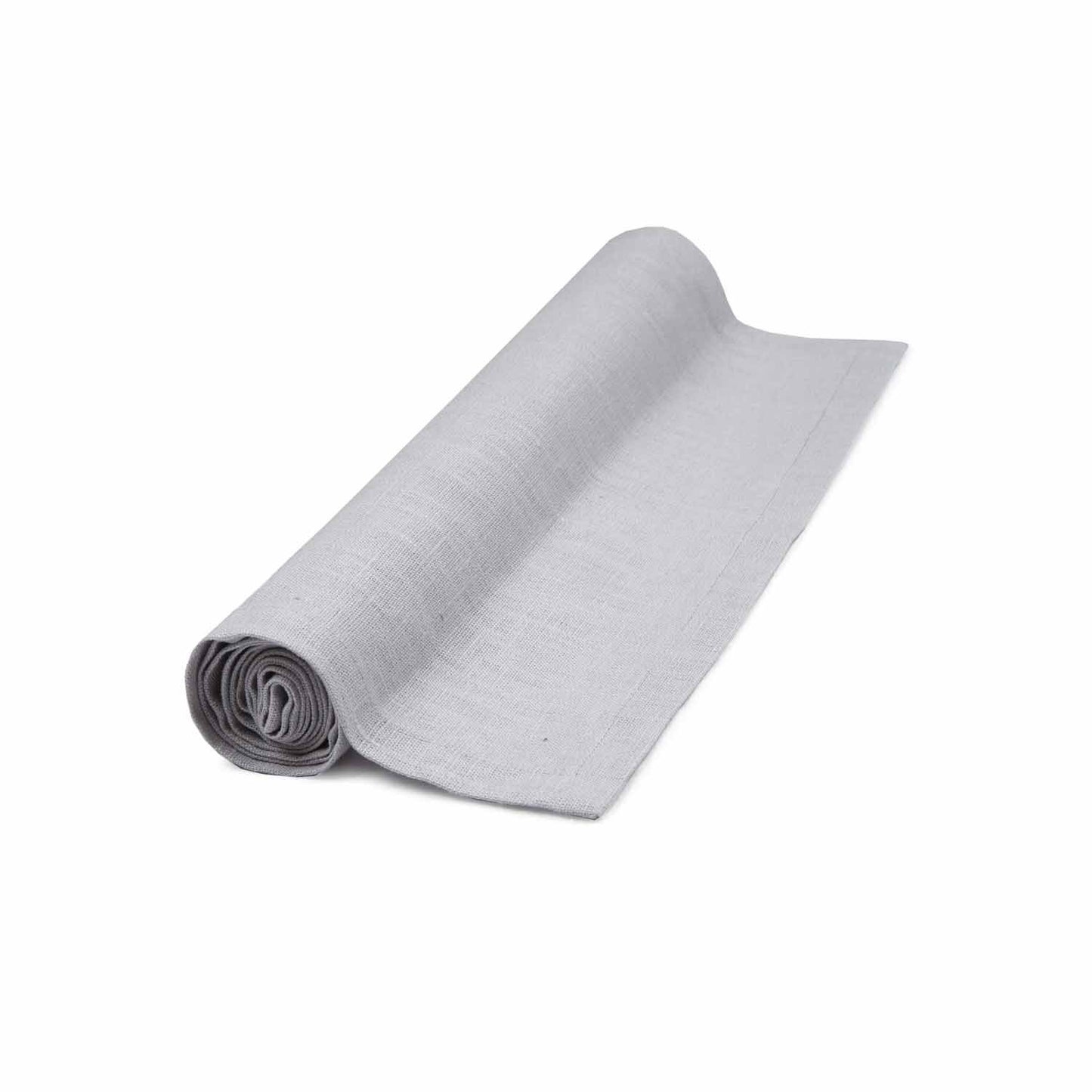 Linen Table Runner Structured Light Grey Eleish Van Breems Home