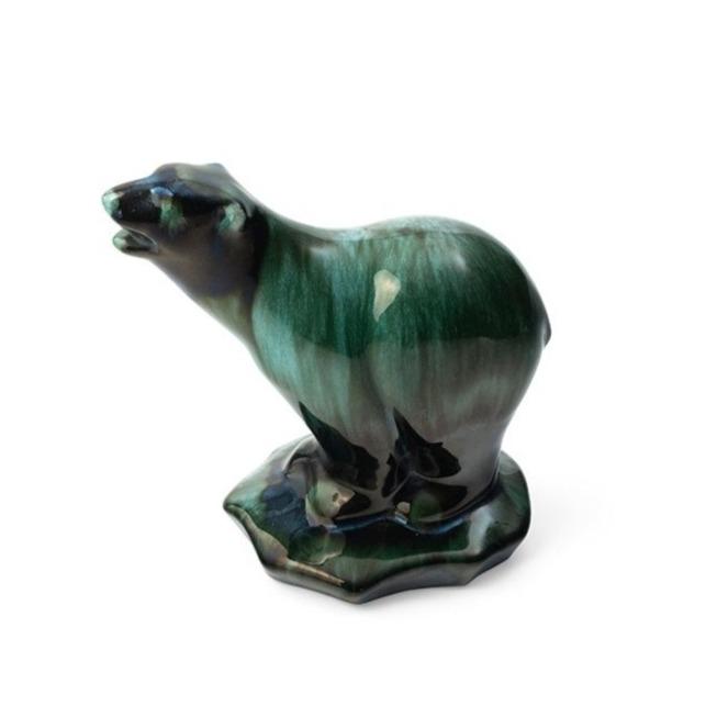 Malachite Glazed Polar Bear Eleish Van Breems Home