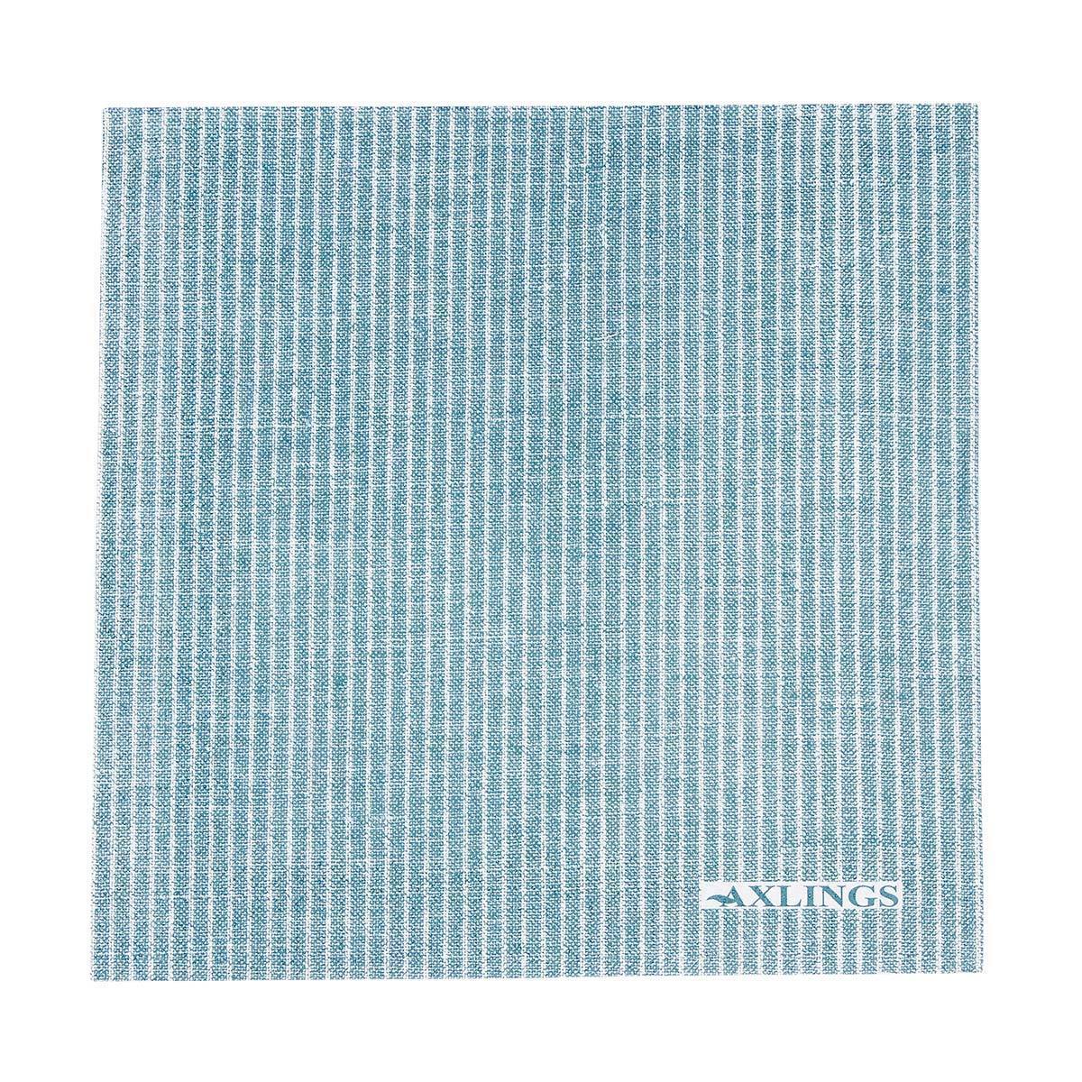 Paper Napkin Striped Ice Blue Eleish Van Breems Home