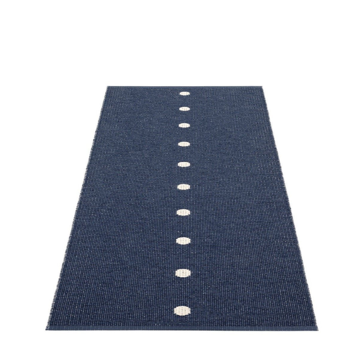 Peg Runner 2 1/4' x 6 1/2' Dark Blue/Vanilla Eleish Van Breems Home