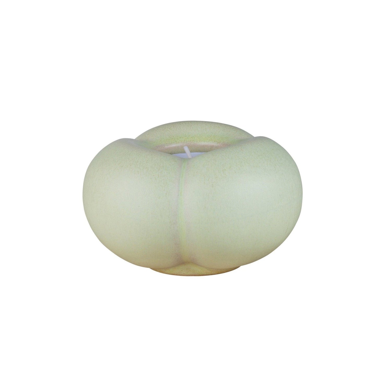 Pumpkin Clay Tealight Candle Holders Pale Yellow Eleish Van Breems Home
