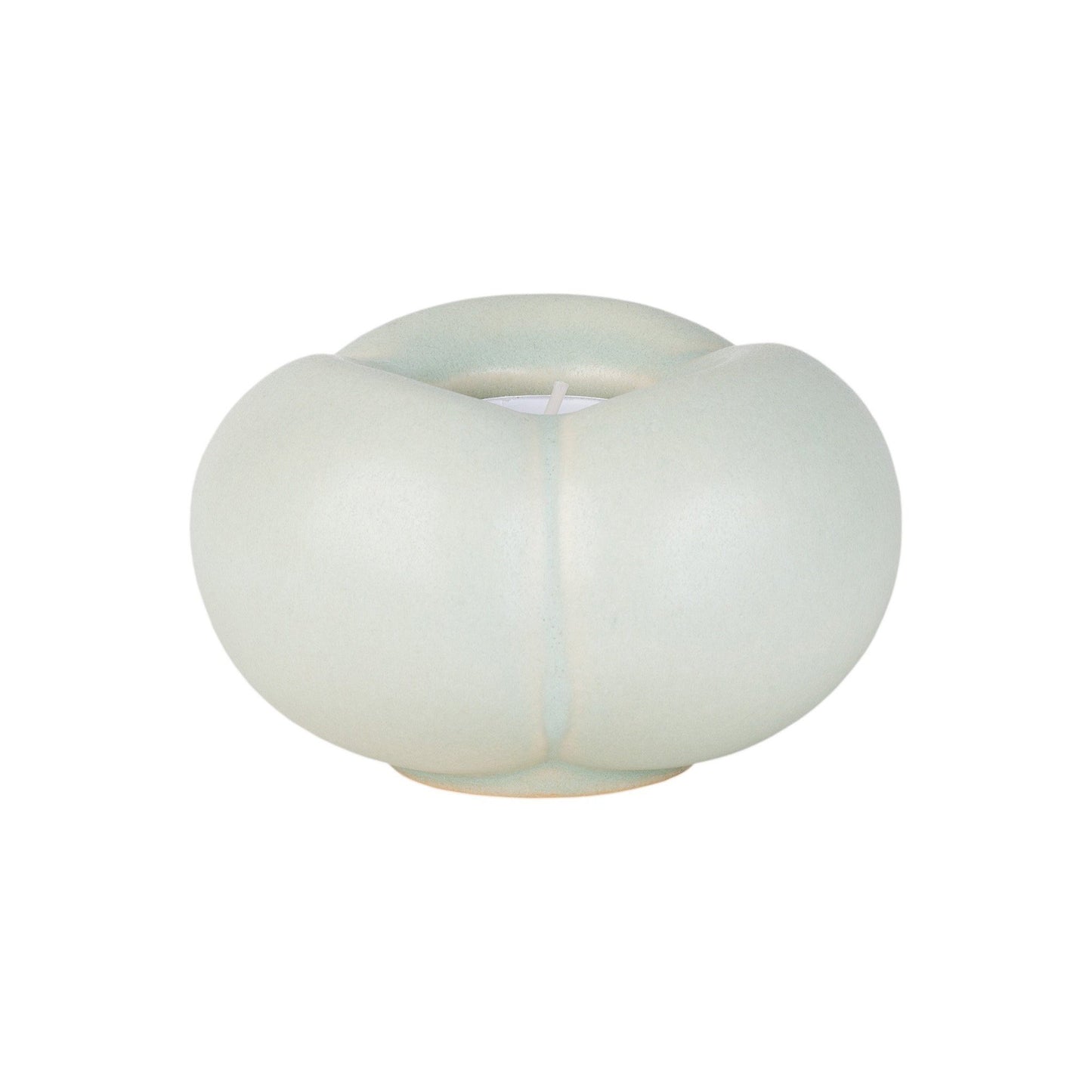 Pumpkin Clay Tealight Candle Holders White Eleish Van Breems Home