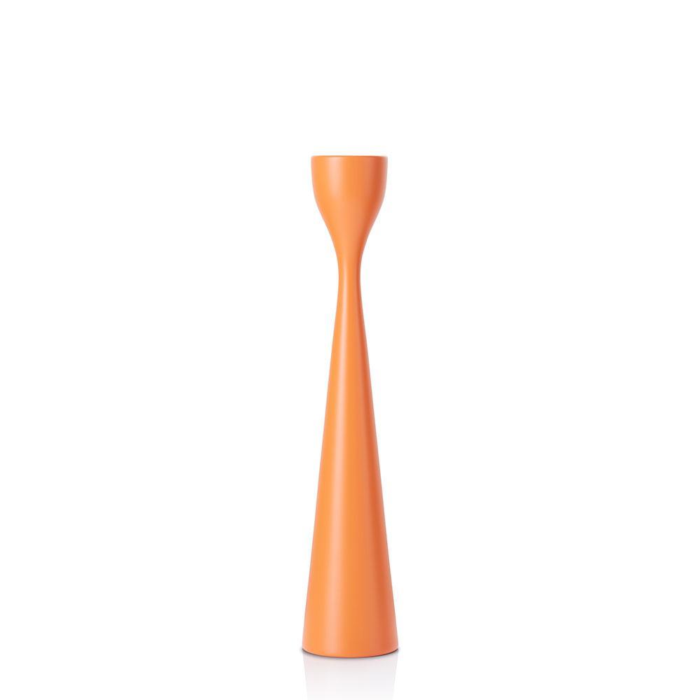 Rolf Painted Candlestick 11" Brick Orange Eleish Van Breems Home