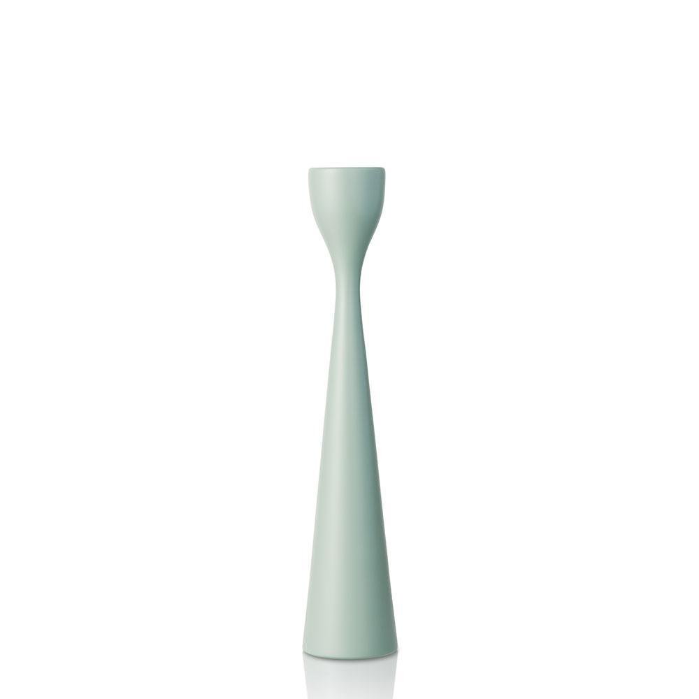 Rolf Painted Candlestick 11" Vintage Green Eleish Van Breems Home