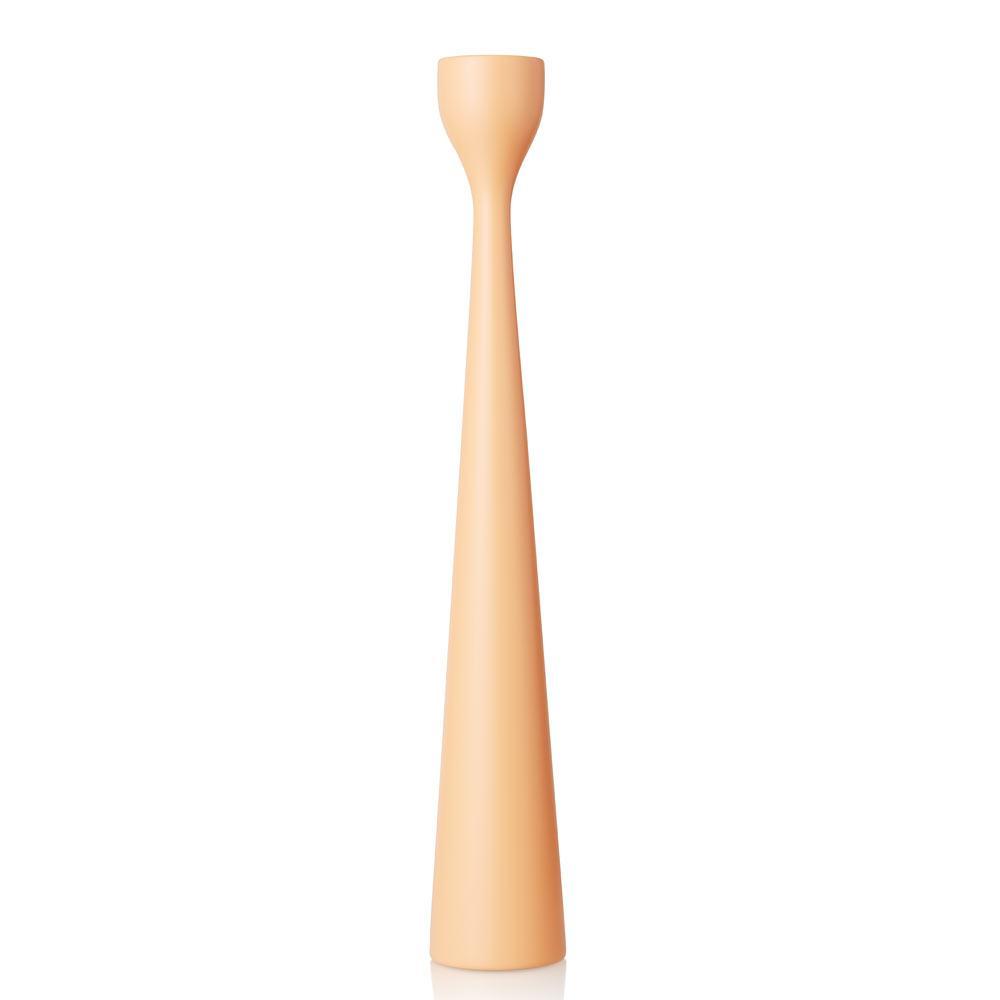 Rolf Painted Candlestick 15" Peach Pink Eleish Van Breems Home