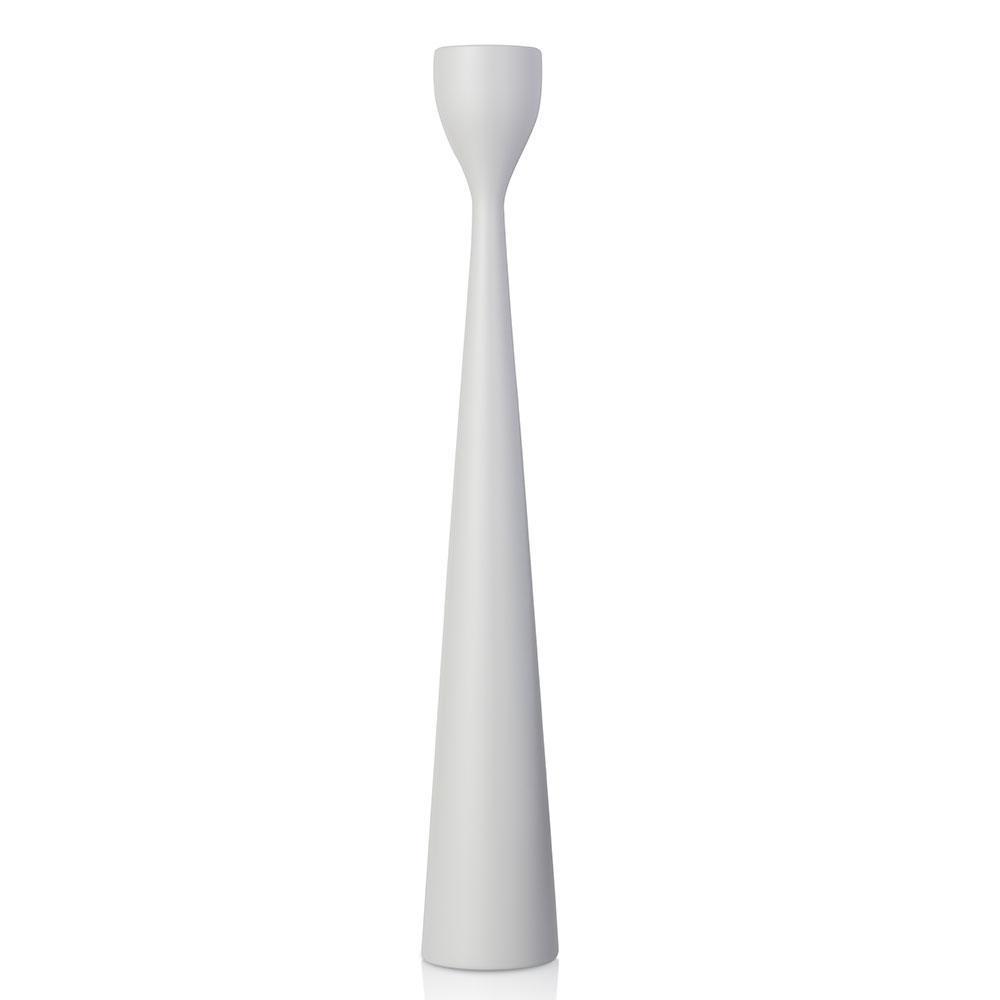Rolf Painted Candlestick 15" Soft Grey Eleish Van Breems Home