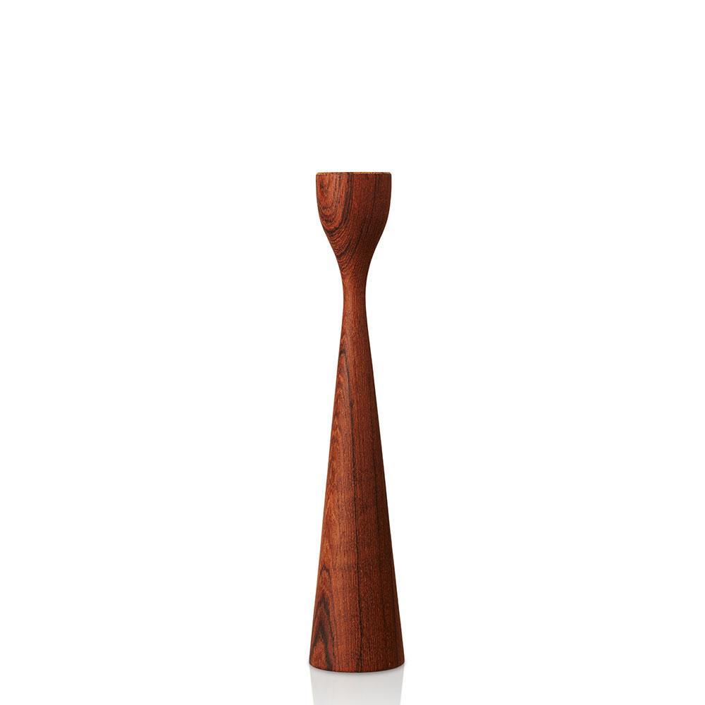 Rolf Teak Candlestick 11" Eleish Van Breems Home