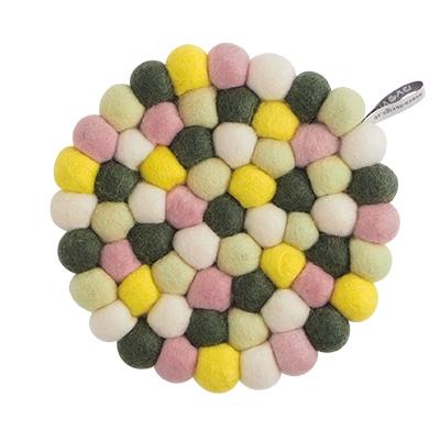 Round Wool Trivet Small Bonanique Eleish Van Breems Home