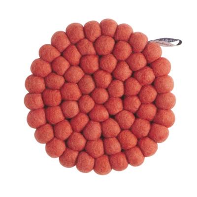 Round Wool Trivet Small Terracotta Eleish Van Breems Home