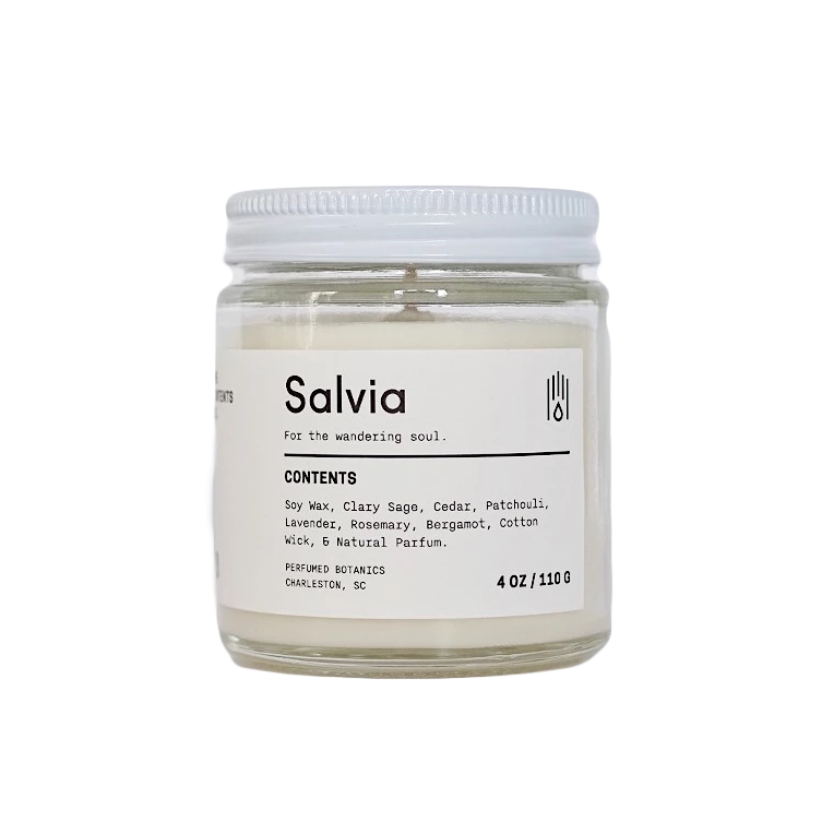 Salvia Botanical Candle 4 oz 4oz Eleish Van Breems Home