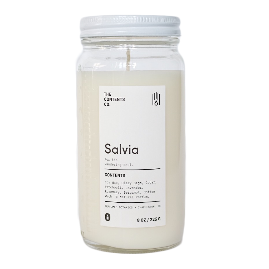 Salvia Botanical Candle 8 oz 8oz Eleish Van Breems Home