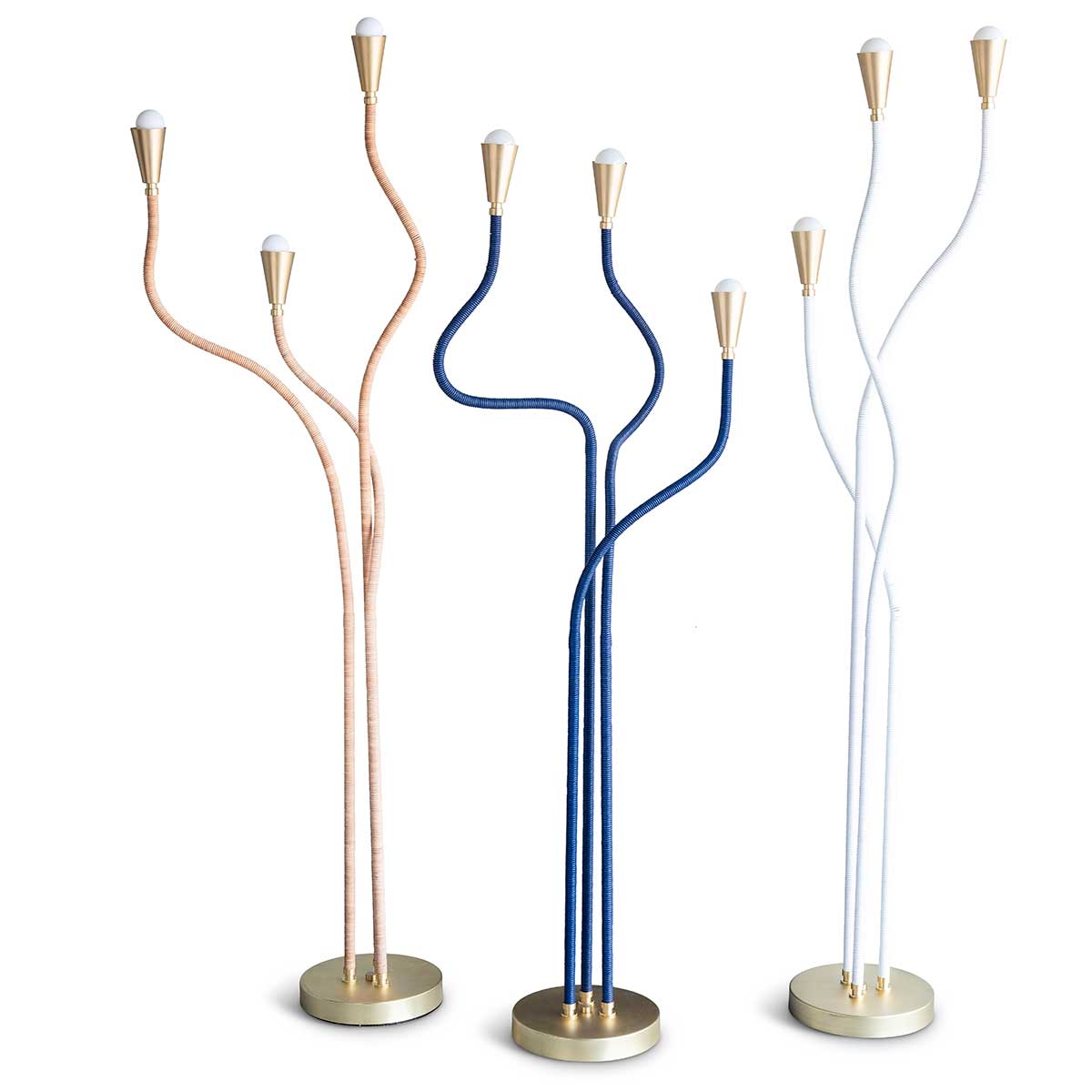 Trident Floor Lamp for Eleish Van Breems Navy Eleish Van Breems Home