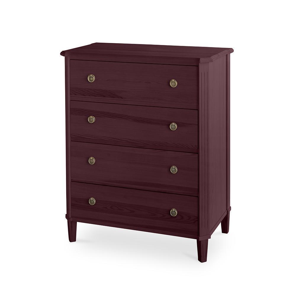 Tullgarn Tall Gustavian Four Drawer Chest Black Magic Eleish Van Breems Home