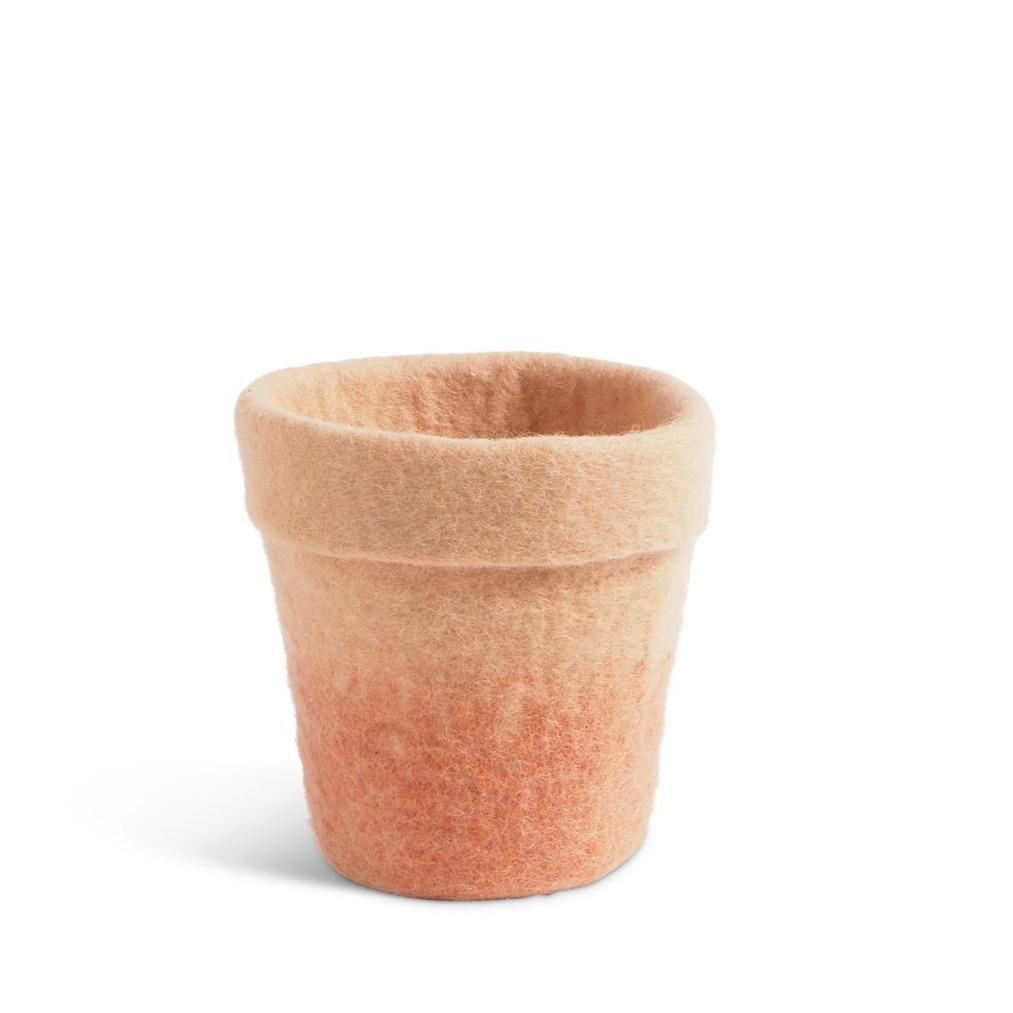 Wool Flower Pot Medium Terracotta Eleish Van Breems Home