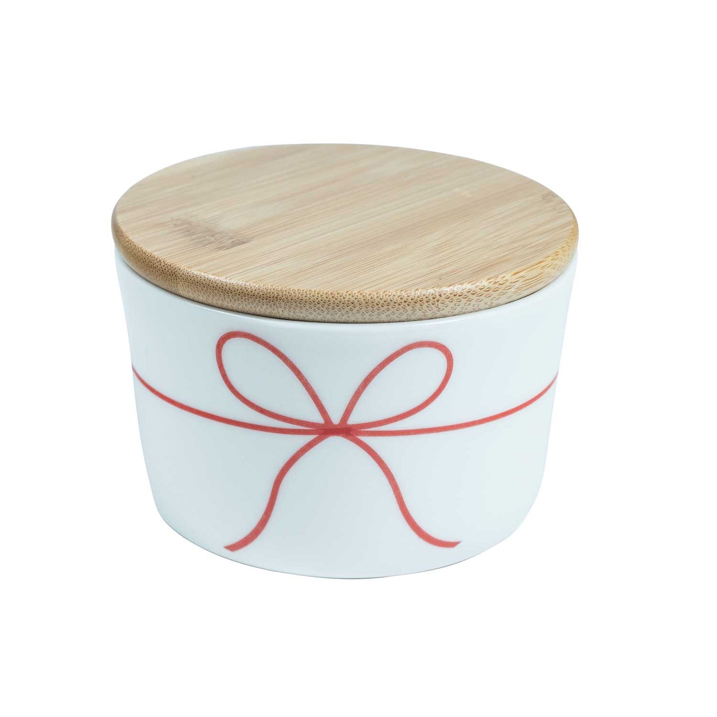 'Christmas Package' Holiday Canister with Wood Lid