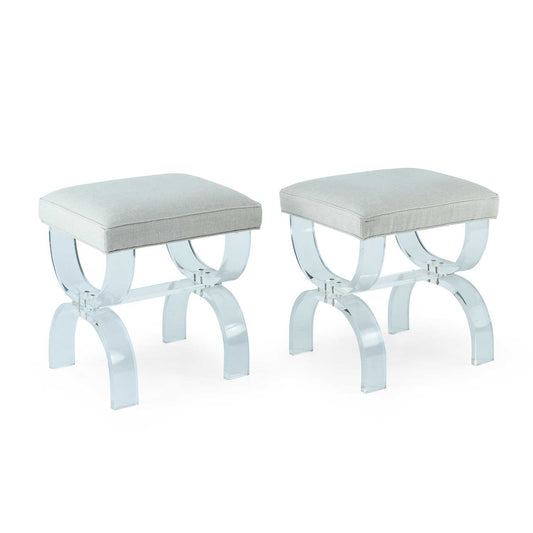 Pair of Vintage Lucite Stools