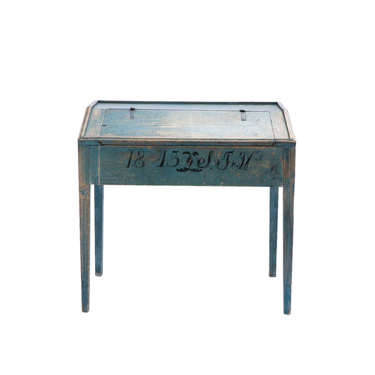 Swedish Blue Painted Writing Desk