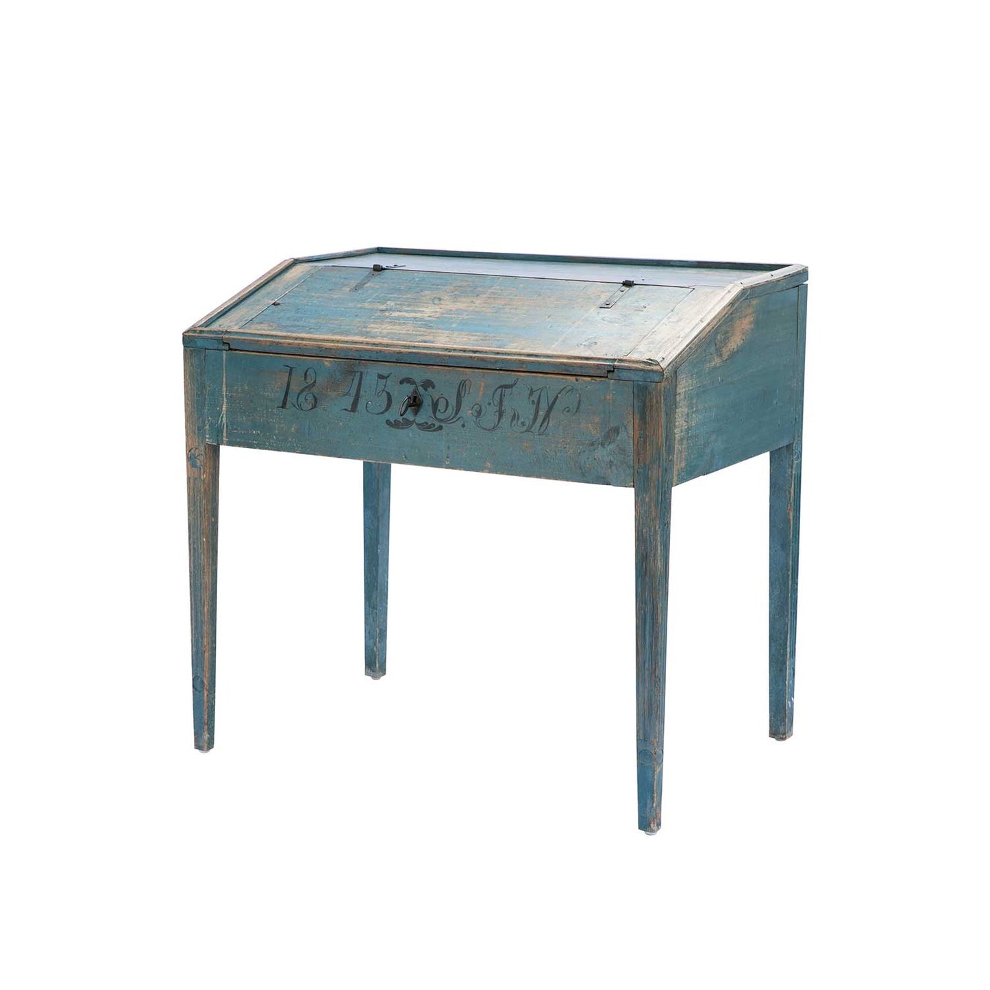 Swedish Blue Painted Writing Desk