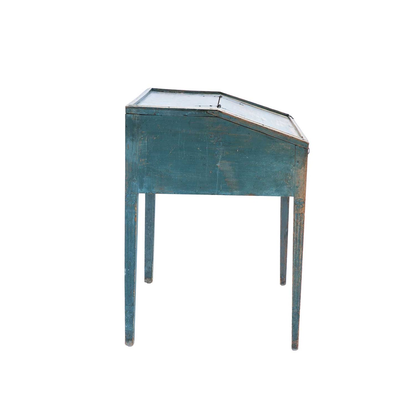 Swedish Blue Painted Writing Desk