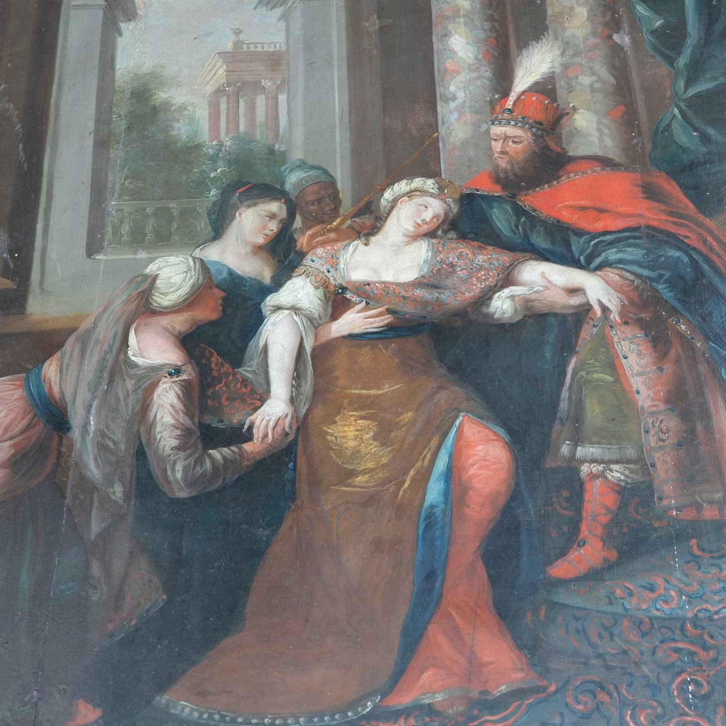 Mythological Scene Baroque Table