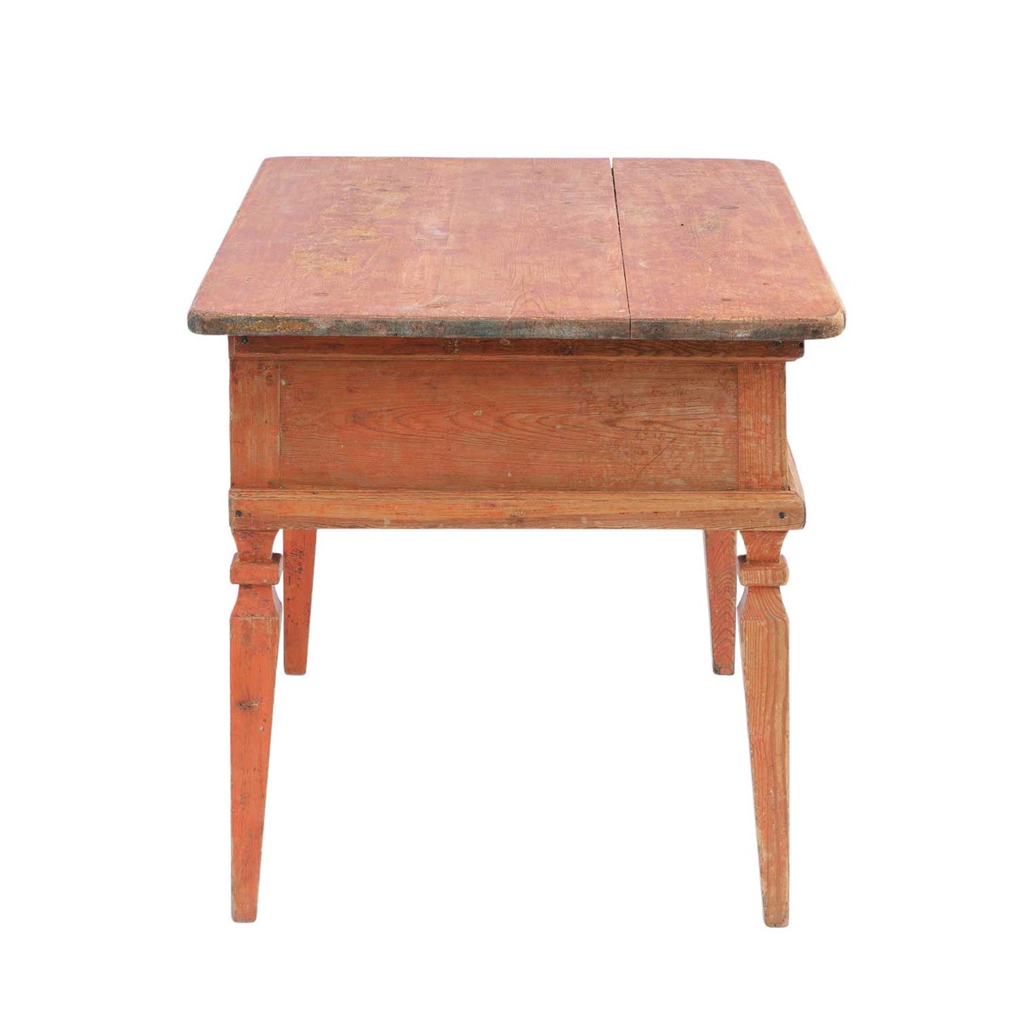 Rococo Table with Red Paint