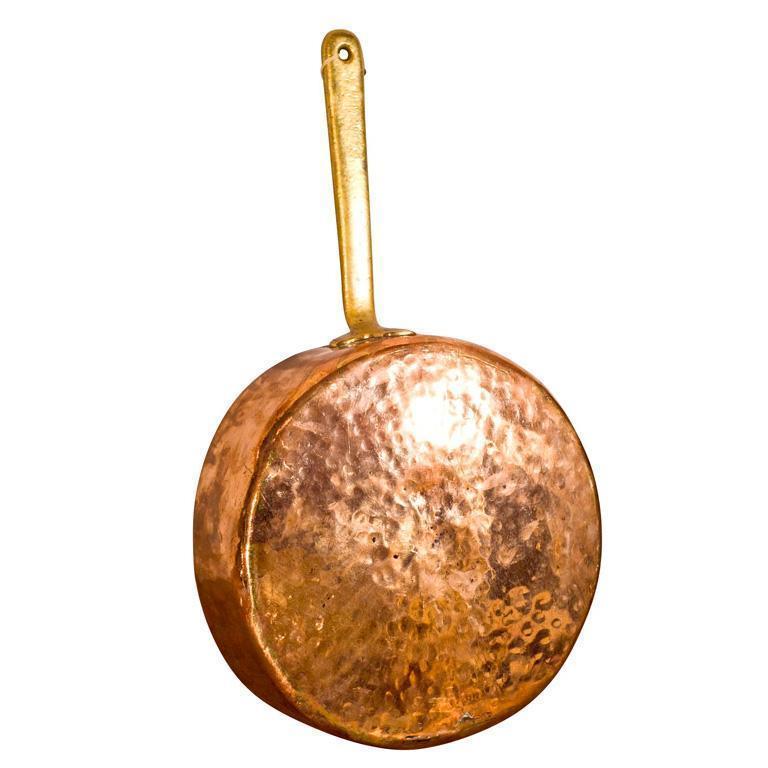 19th C. Large Swedish Copper Pan Eleish Van Breems Home