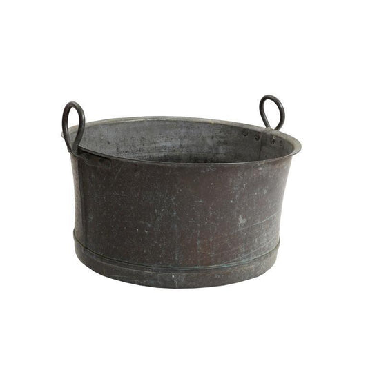 19th C. Swedish Copper Cauldron Eleish Van Breems Home