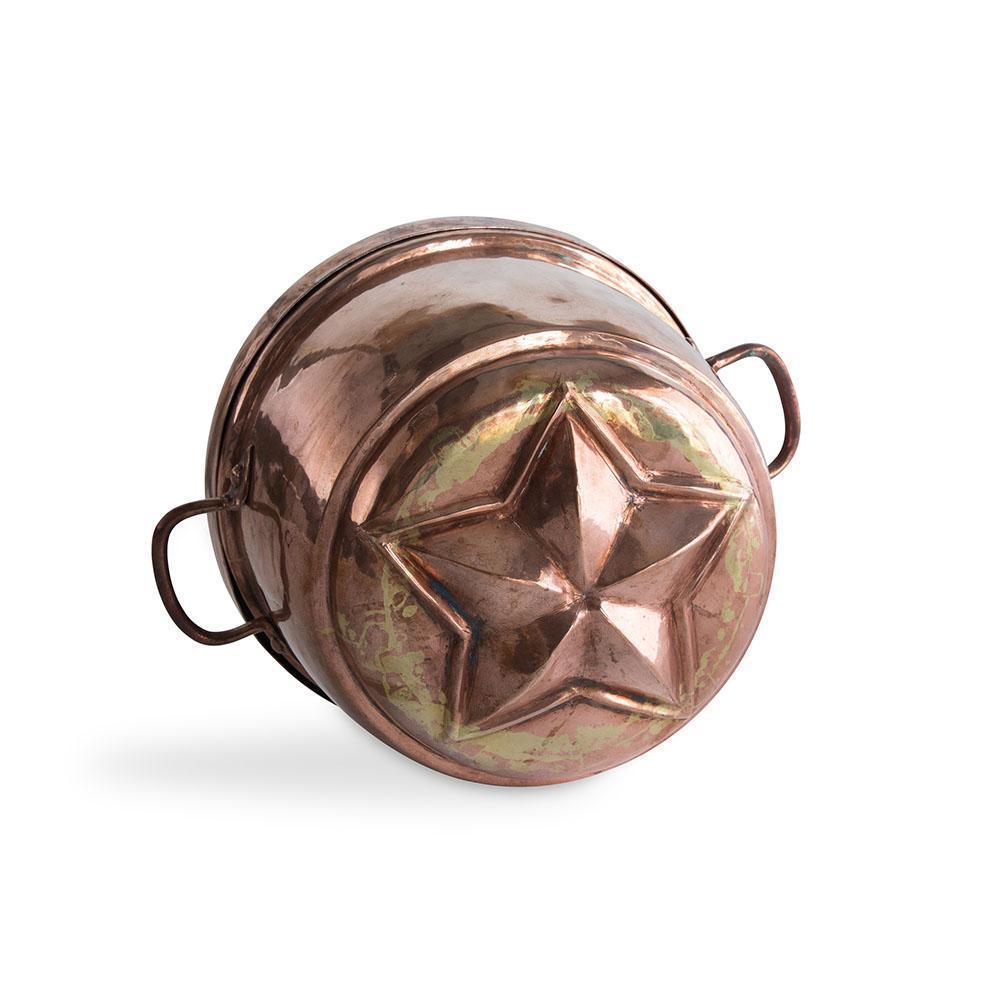 19th c Swedish Copper Star Mold Eleish Van Breems Home